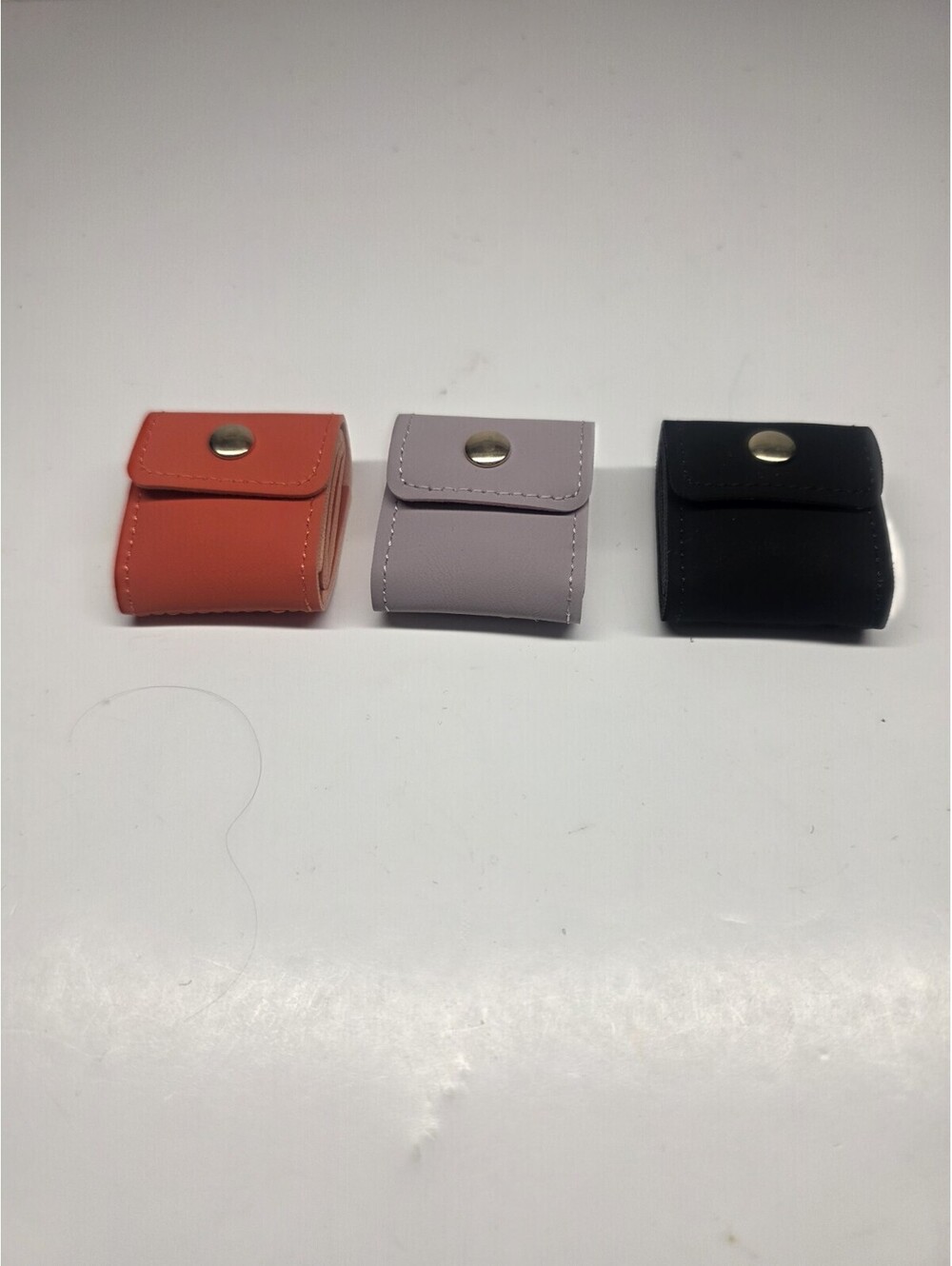 Set of 3 Travel Jewelry Cases Small Foldable Jewelry Organizers Snap Closure